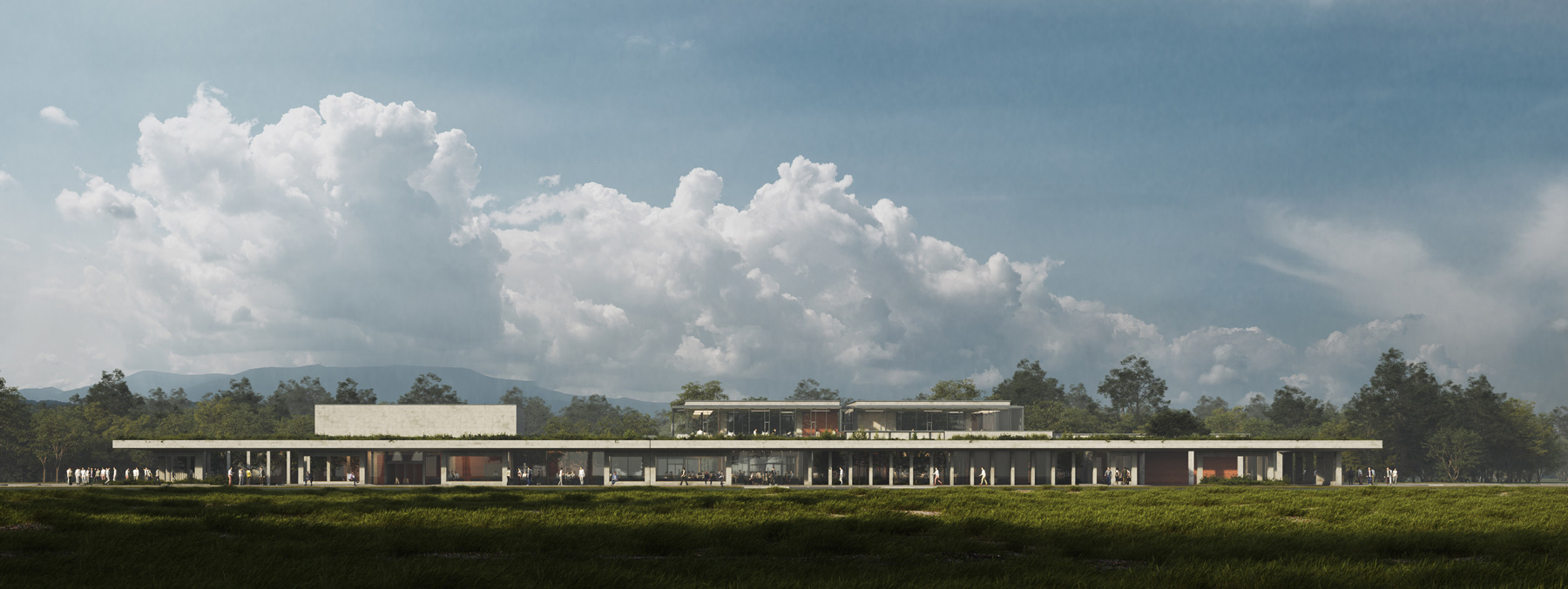 yazgan design architecture plans 'OIZ office' in turkey with series of green open courtyards