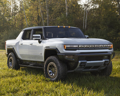 the 2022 GMC HUMMER EV is an all-electric supertruck with zero emissions