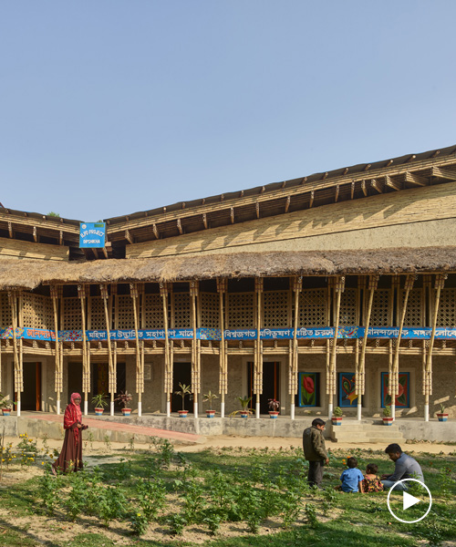anna heringer's 'anandaloy' is a mud and bamboo community center in bangladesh