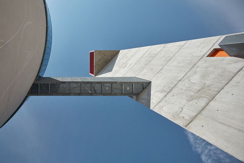 panoramic rainbow window tops atelier štepán's circular church in the czech republic