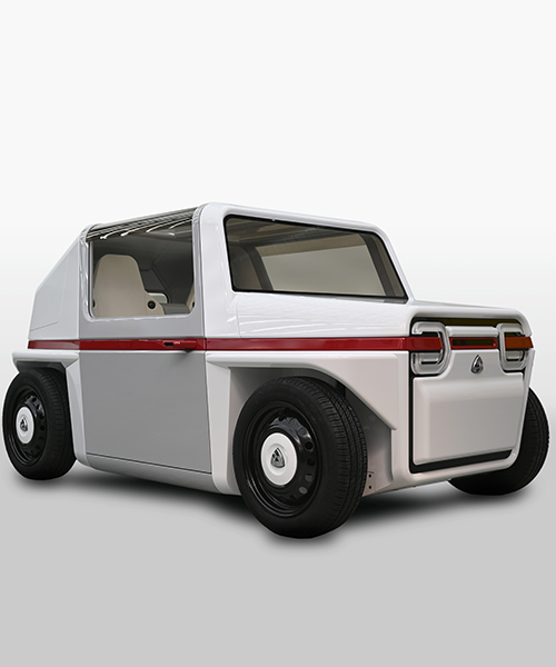 geometric AZAPA-FDS concept is an ultra-compact, hydrogen-cell two-seater car