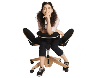 beyou is a transforming chair with over 10 different ways to sit