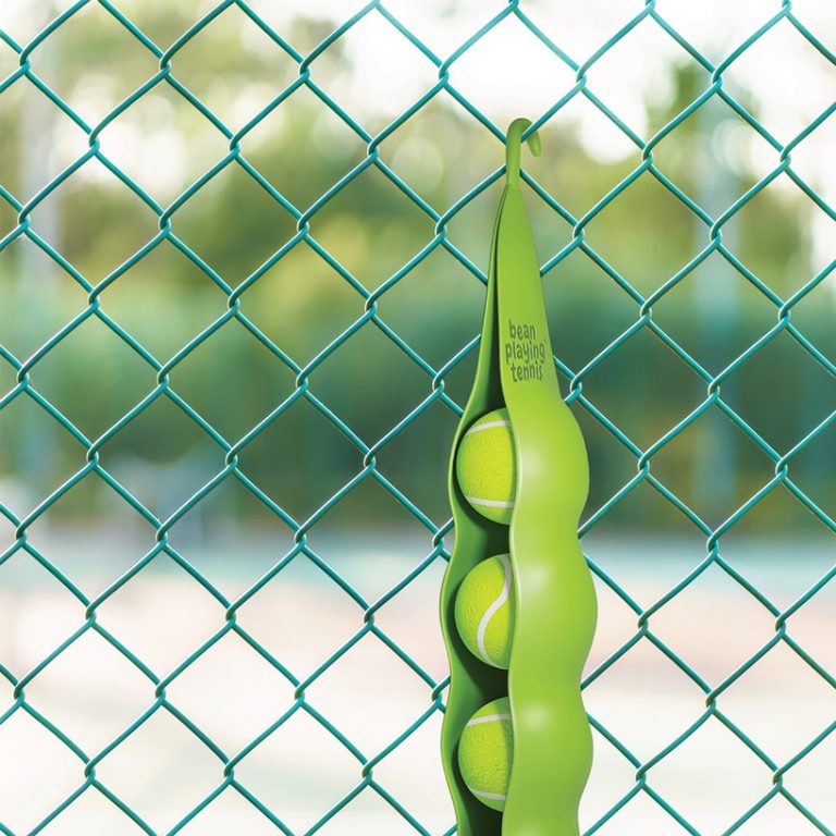 gigantic green bean serves as tennis ball packaging in bowler & kimchi