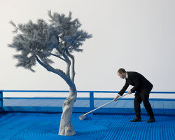 daniel arsham's 'moonraker' celebrates eastern and western archaeology of the future