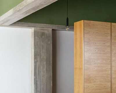 exposed concrete structure completes materiality of 'casa RM' in portugal