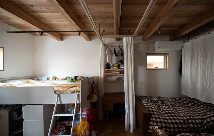 coil kazuteru matumura architects builds a climbing wall into 'F-house' in japan