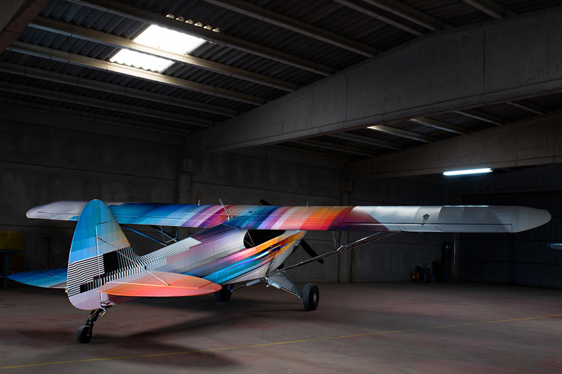 felipe pantone's art car the stranger meets INTR3PID aircraft