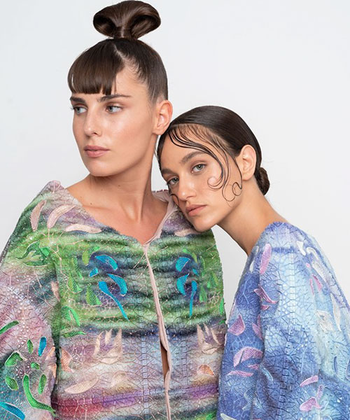 ganit goldstein combines 3D printing & embroidery to create sustainable custom garments