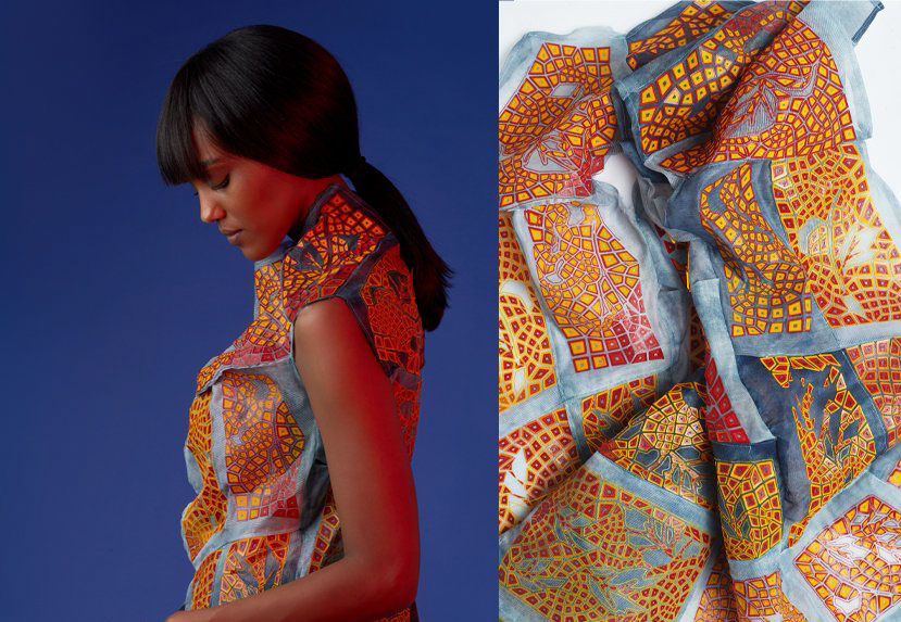 ganit goldstein combines 3D printing & embroidery to create sustainable custom garments