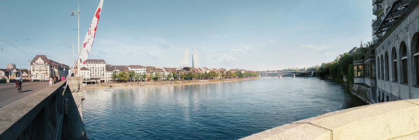 herzog & de meuron plans trio of stepped towers for roche's revised basel HQ