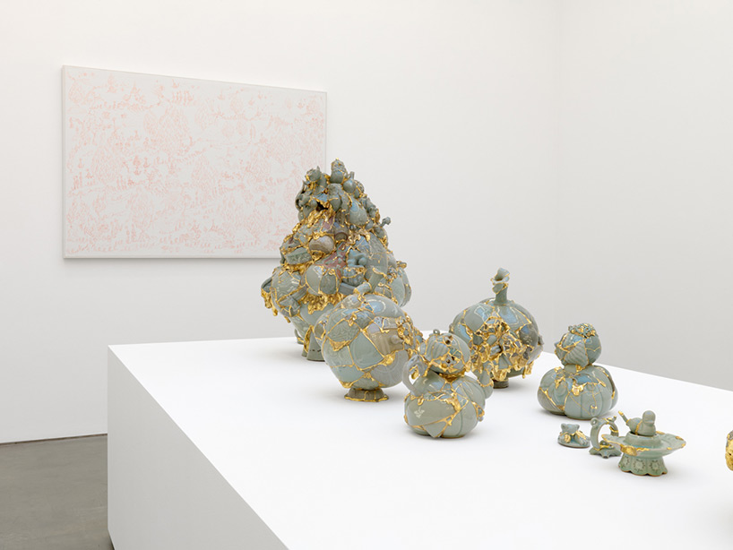 interview with korean artist yeesookyung on emphasizing flaws with gold at massimo de carlo