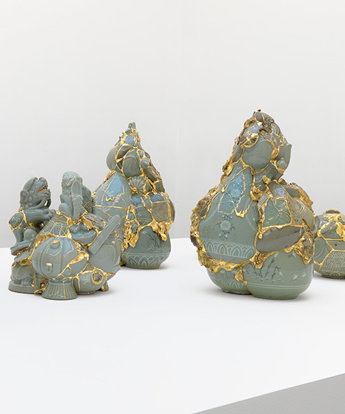 interview with korean artist yeesookyung on emphasizing flaws with gold at massimo de carlo