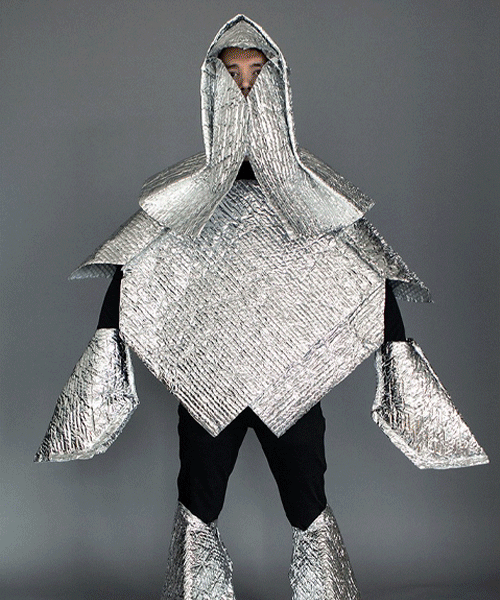 ken tanabe fashions avant-garde halloween costumes from everyday objects