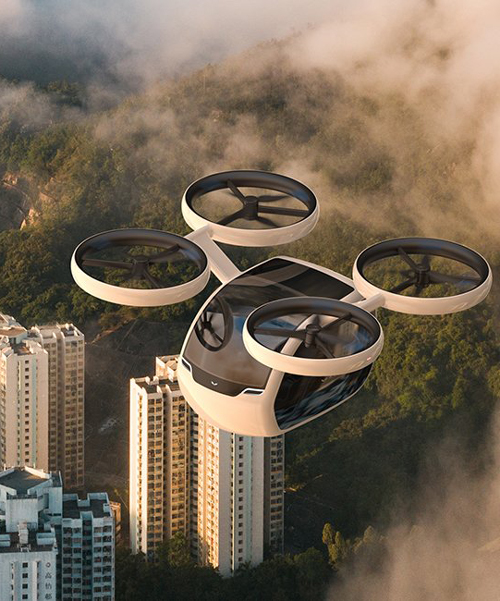 KITE is a passenger drone concept designed to connect the cities of the greater bay area