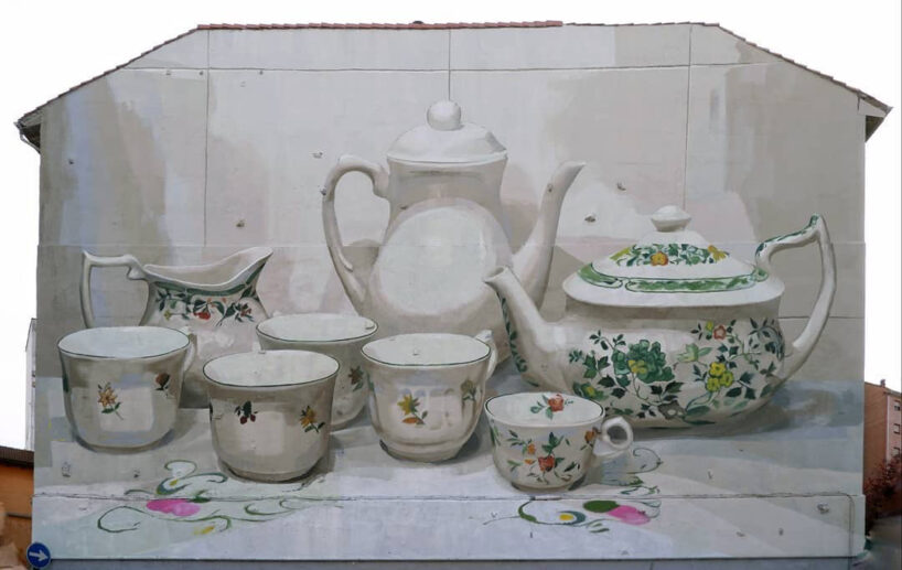 manolo mesa pays tribute to an abandoned pottery factory in oviedo with massive mural