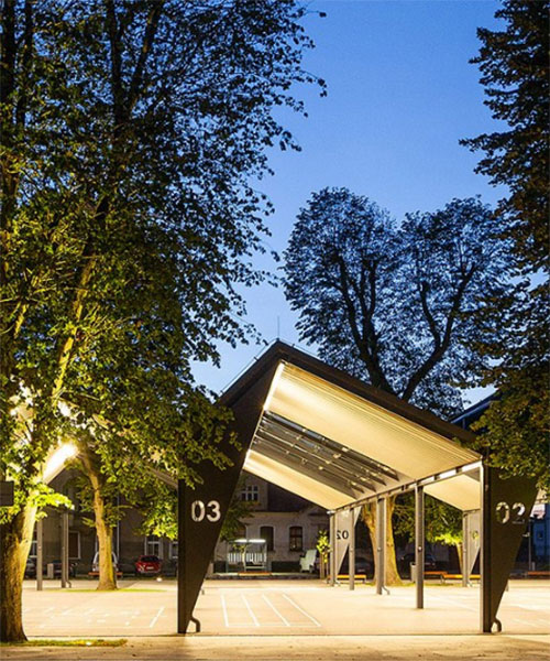 neostudio installs modular steel structures to complete marketplace reconstruction in poland
