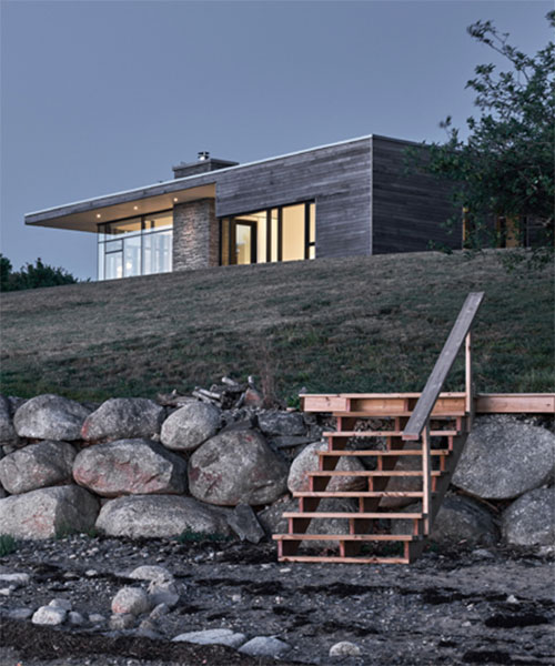 peaceful passive residence by FBM settles on the shore of nova scotia, in canada