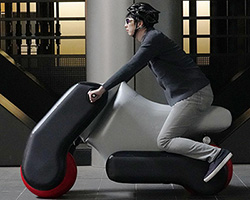 poimo's latest inflatable electric scooter can be customized to your body posture