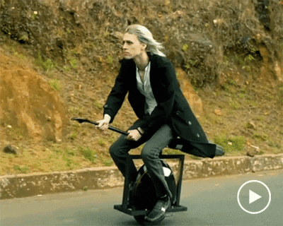 enter the wizarding world with the electric unicycle turned real flying broom
