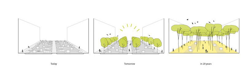 bureau B+B proposes planting 3 million trees to rejuvenate the city of rome