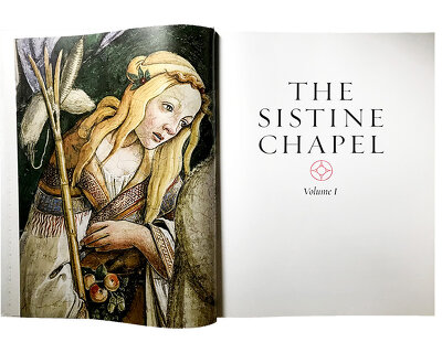 this sistine chapel book features high-definition frescoes in 1:1 scale and costs USD$22,000