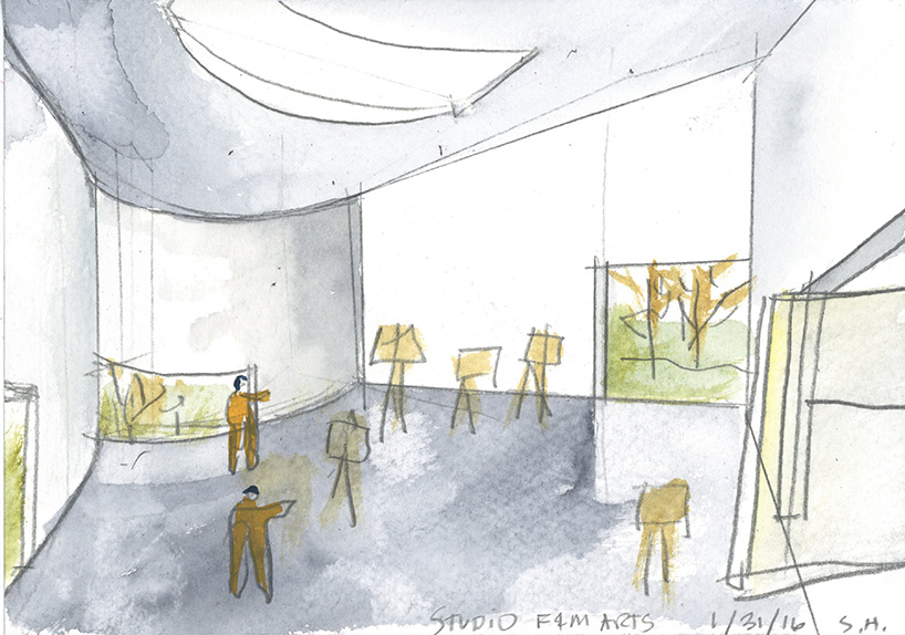 steven holl architects opens 'winter visual arts building' at franklin & marshall college