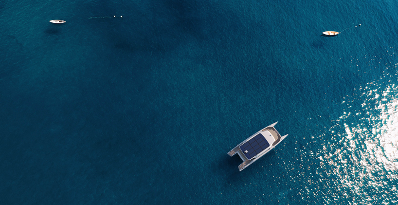 soel yachts unveils a 48ft electric catamaran powered by solar panels designboom