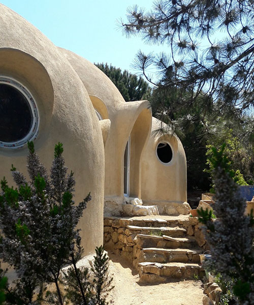 three earthen dome structures complete family home in turkey by matthew prosser