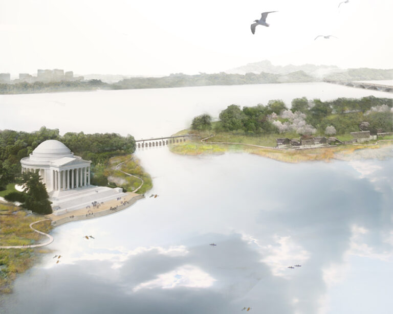 ideas lab unveils proposals to save washington DC's sinking tidal basin
