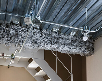 tsukada architects uses concrete & steel to build minimal company dormitory in tokyo