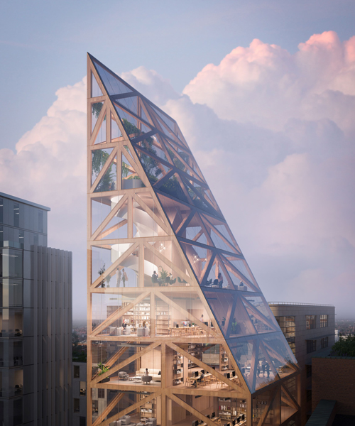 urban agency extends an old industrial mill with a timber tower in dublin's docklands