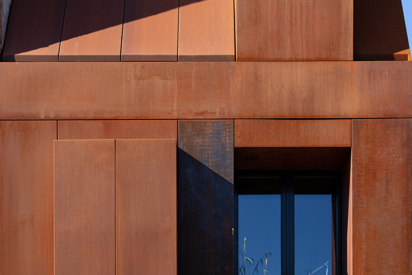 zecc architecten clads 'steel craft' house in corten steel façade in utrecht, the netherlands