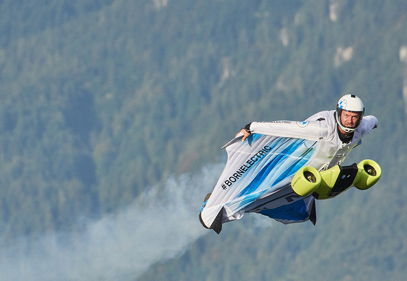 BMW electrified wingsuit designboom
