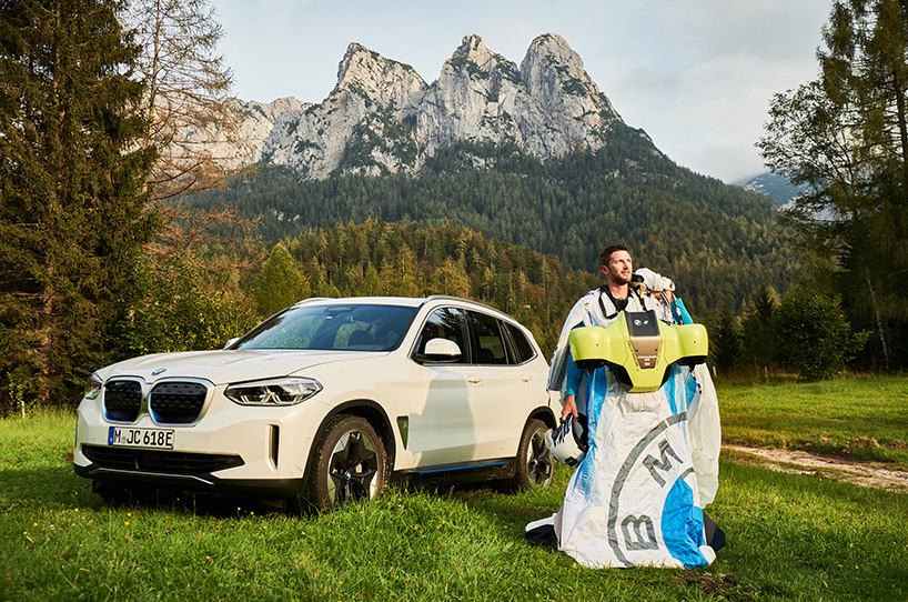 BMW electrified wingsuit designboom