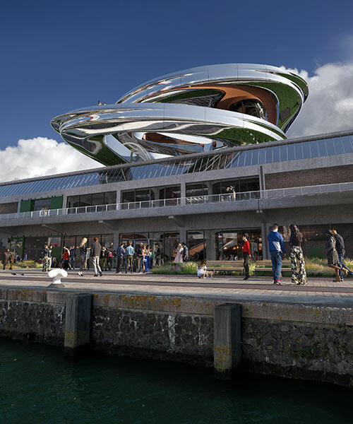 MAD architects' spiraling fenix museum of migration in rotterdam to open in 2025