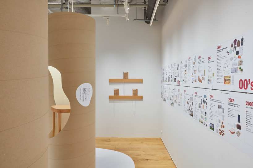 TORAFU architects creates a 'forest of verbs' for 'MUJI IS' exhibition in tokyo
