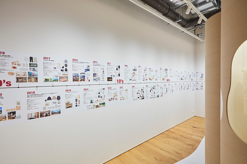 TORAFU architects creates a 'forest of verbs' for 'MUJI IS' exhibition in tokyo