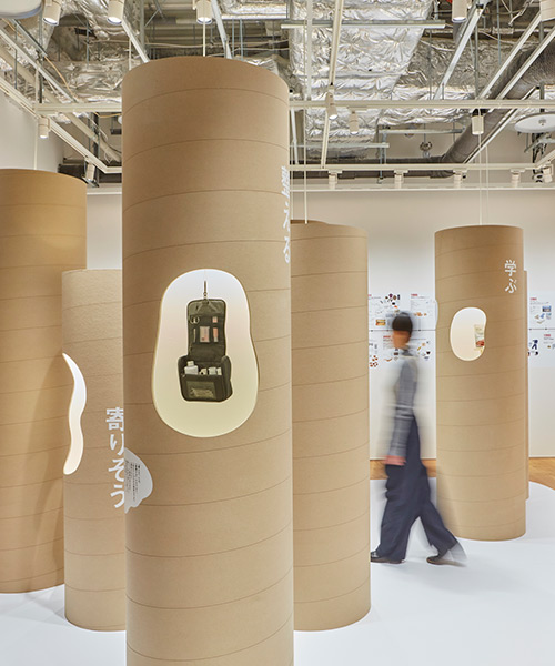 TORAFU ARCHITECTS creates a 'forest of verbs' for 'MUJI IS' exhibition in tokyo
