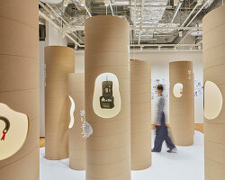 TORAFU ARCHITECTS creates a 'forest of verbs' for 'MUJI IS' exhibition in tokyo