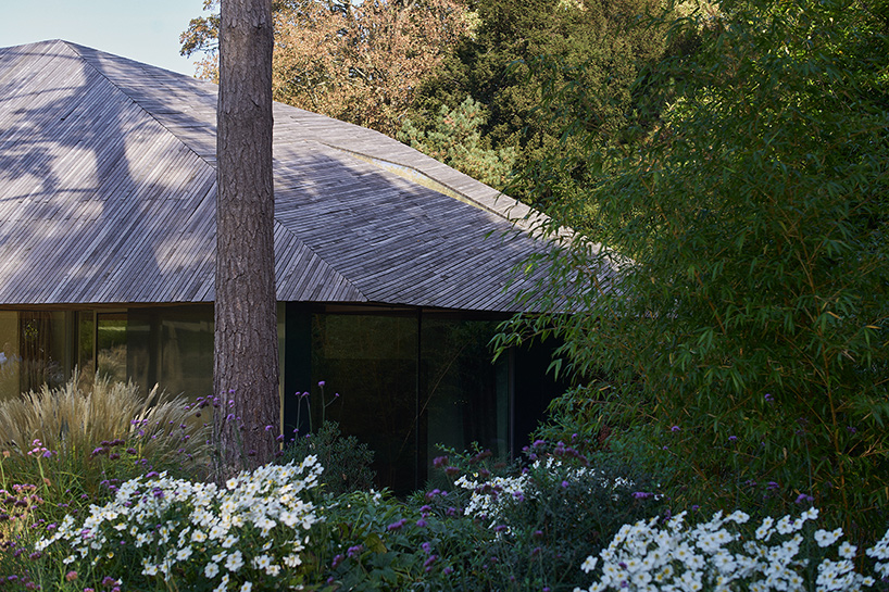 TANK conceals 'maison mouvaux' beneath sculptural wooden roof in northern france