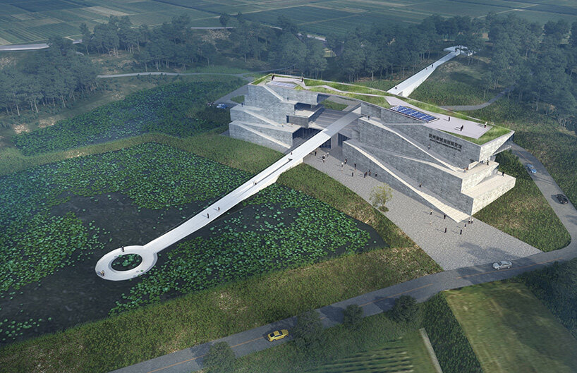 ZXD architects plans exhibition hall in china as a 'window' to a future town