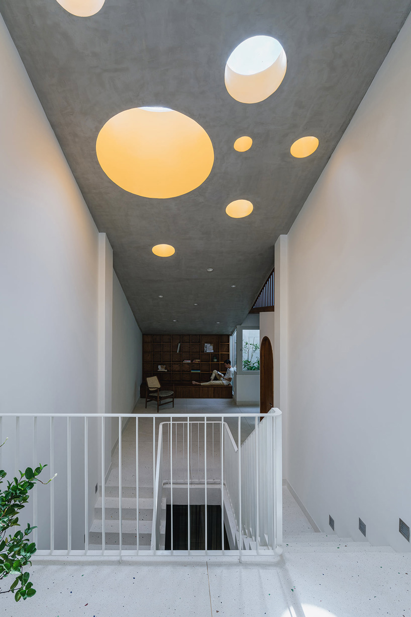 circular skylights in AD9 architects lvs.house in vietnam