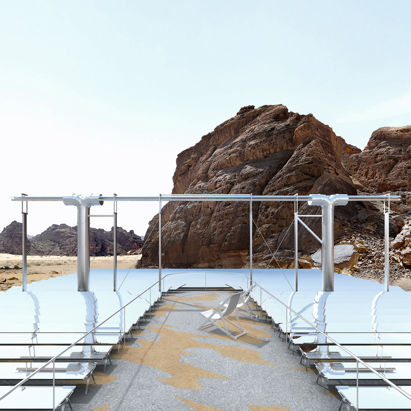 al-'ula house by nicolas dorval-bory + caroline corbasson blends in the saudi arabian desert