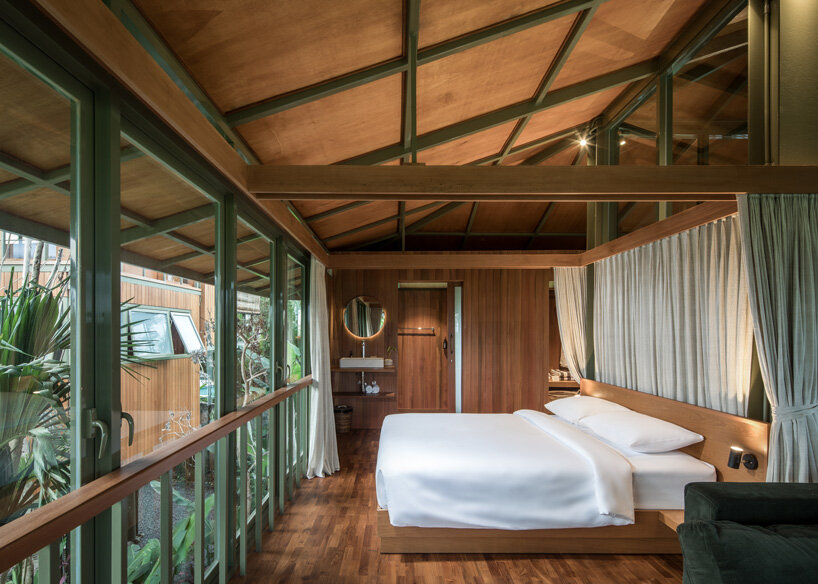 alexis dornier's stilt studios elevates prefab 'treehouse C' off the ground in bali