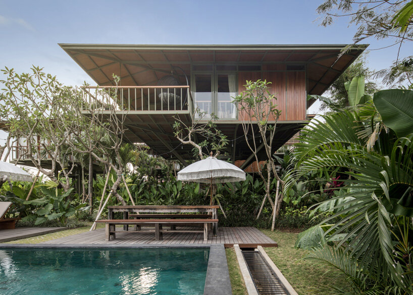 alexis dornier's stilt studios elevates prefab 'treehouse C' off the ground in bali