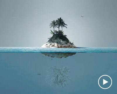 angelo renna designs an artificial island to collect microplastics and protect marine life