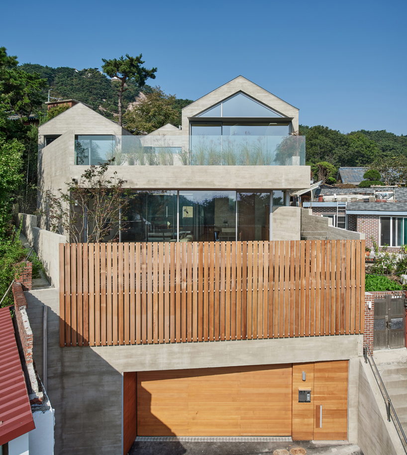 archihood WxY brings 2 families under one roof for 'doo jip' house in seoul designboom