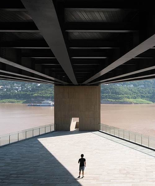 atelier deshaus embeds a visitor center into yunyang riverfront in china