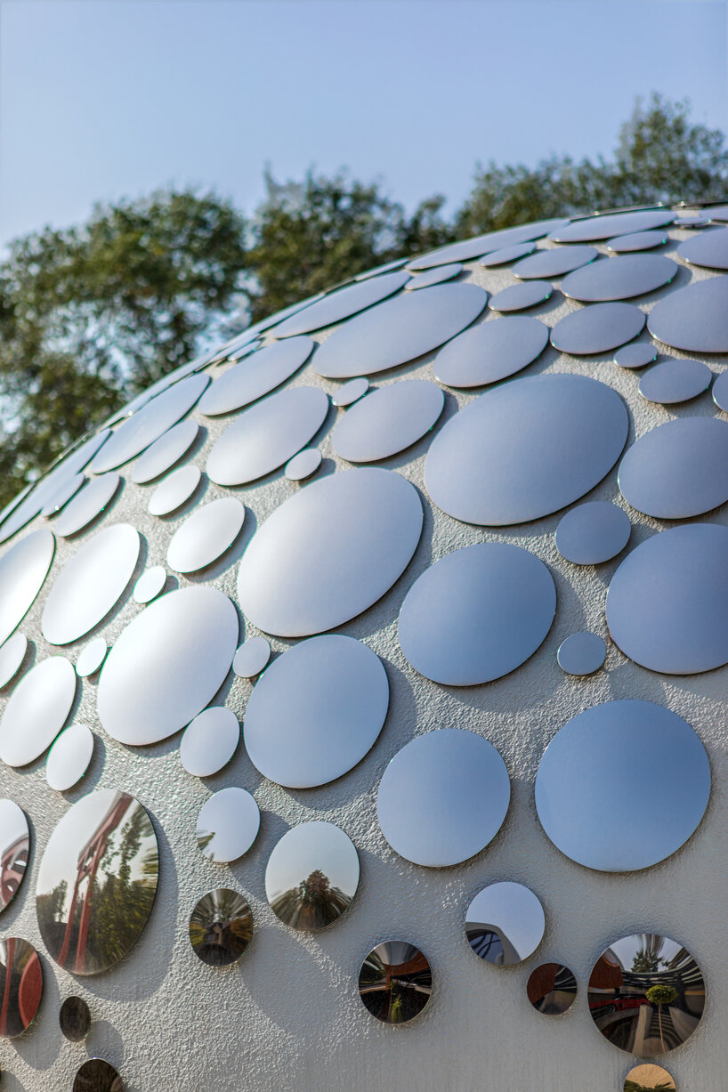 a bubble-shaped house designed by nat telichenko lands in ukraine designboom