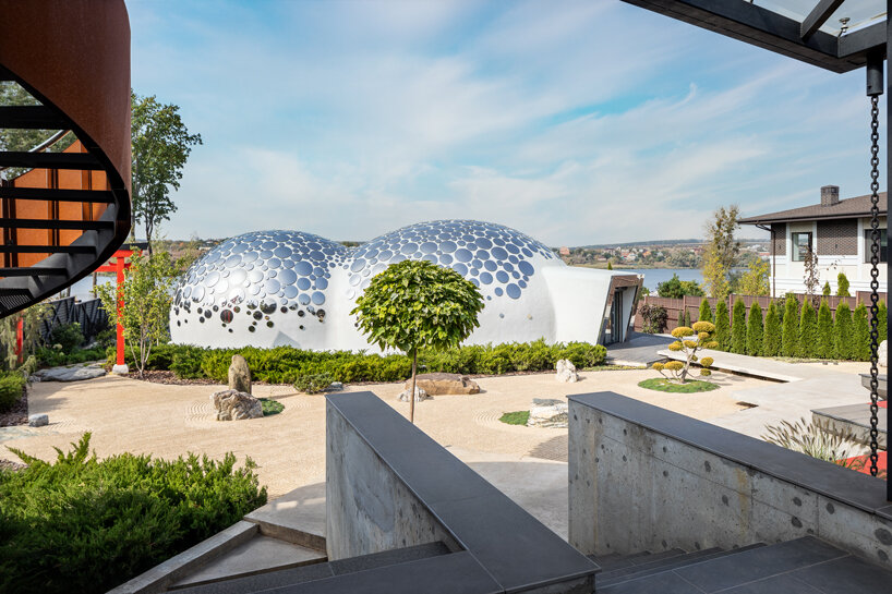 a bubble-shaped house designed by nat telichenko lands in ukraine designboom